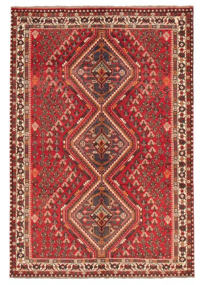 Persian Style 6'5" x 9'8" Hand-knotted Wool Rug 