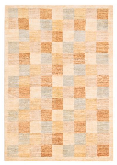 Pakistani Finest Peshawar Ziegler 6'7" x 9'7" Hand-knotted Wool Rug 