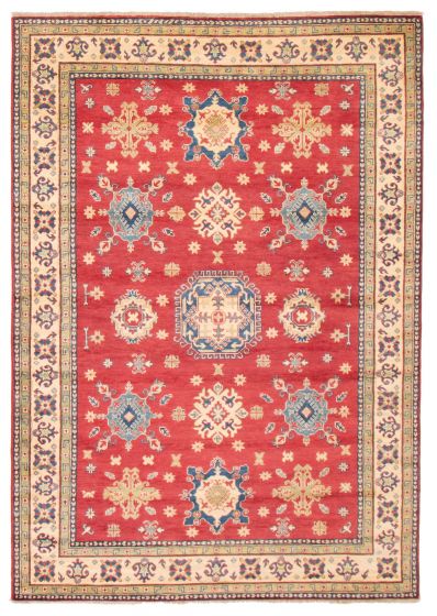 Afghan Finest Ghazni 6'8" x 9'6" Hand-knotted Wool Rug 