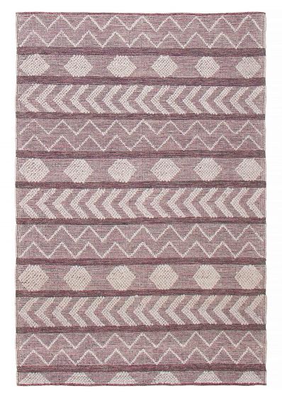 Indian Sienna 6'0" x 9'1" Braid weave Wool Rug 