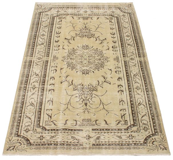 Turkish Antalya Vintage 6'0" x 9'5" Hand-knotted Wool Rug 