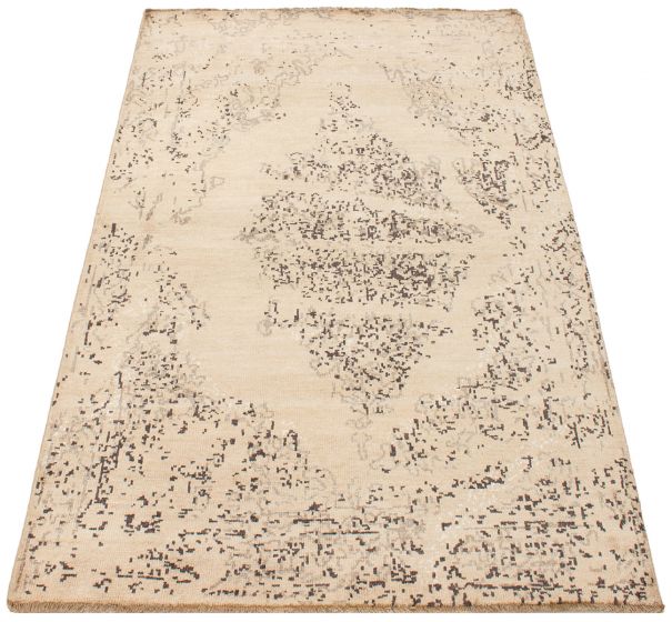 Indian Finest Oushak 5'4" x 7'3" Hand-knotted Wool Rug 