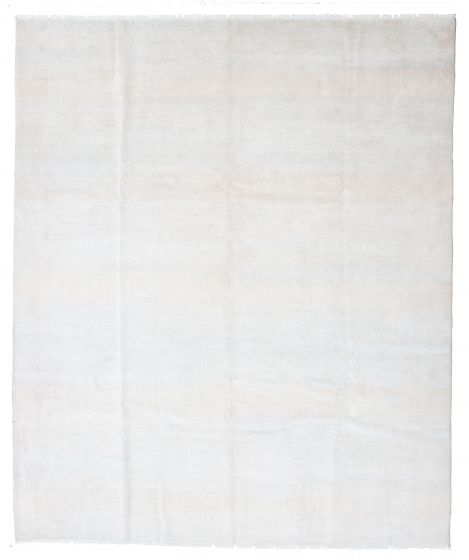 Indian Silk Shadow 8'0" x 9'7" Hand-knotted Silk, Wool Rug 