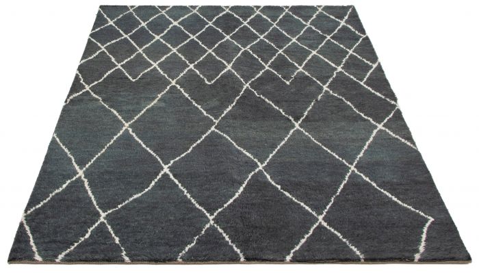 Indian Arlequin 6'5" x 9'1" Hand-knotted Wool Rug 