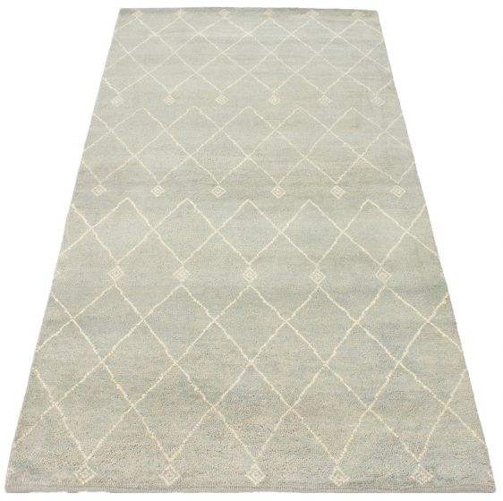 Indian Tangier 5'1" x 7'11" Hand-knotted Wool Rug 