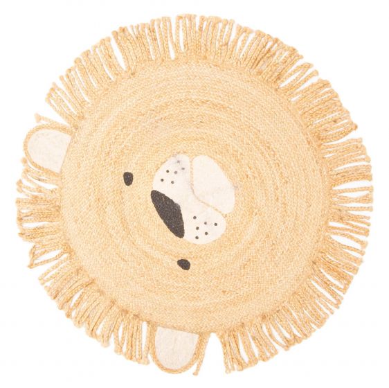 Indian Palas Denizli 3'1" x 3'1" Braided Weave Jute Rug 