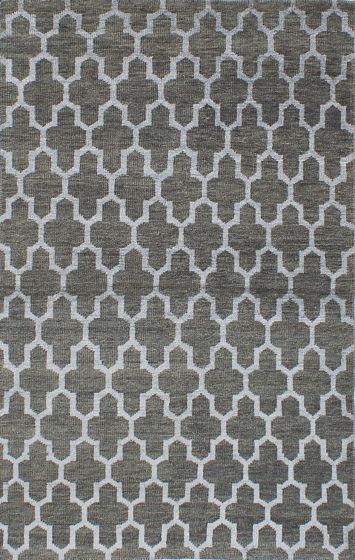 Indian La Seda 5'0" x 8'0" Hand-knotted Silk, Wool Rug 