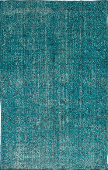 Turkish Color Transition 6'4" x 10'4" Hand-knotted Wool Rug 