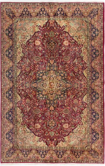 Turkish Hereke 6'9" x 10'3" Hand-knotted Wool Rug 