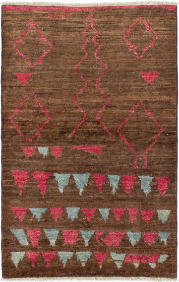 Indian Shalimar 4'2" x 6'7" Hand-knotted Wool Rug 