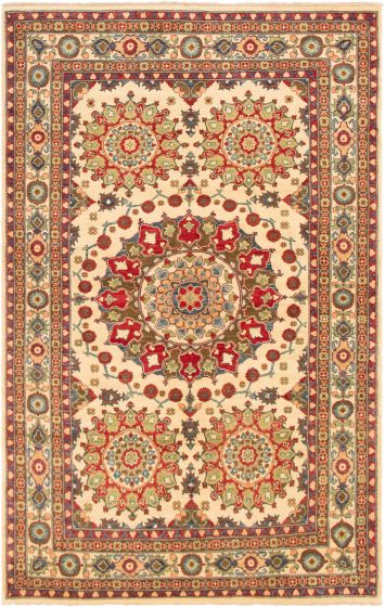 Afghan Finest Ghazni 6'5" x 10'3" Hand-knotted Wool Rug 