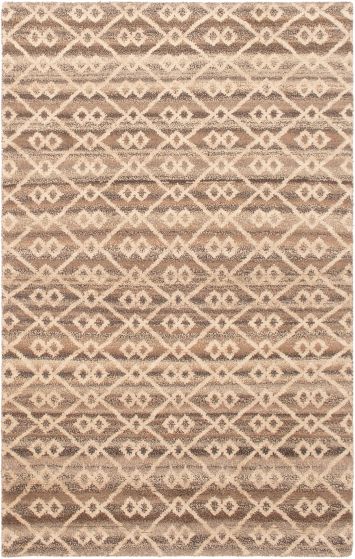 Indian Tangier 5'1" x 8'1" Hand-knotted Wool Rug 