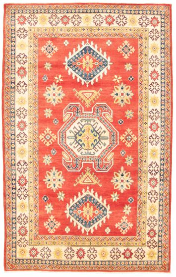 Afghan Finest Ghazni 6'4" x 10'2" Hand-knotted Wool Rug 