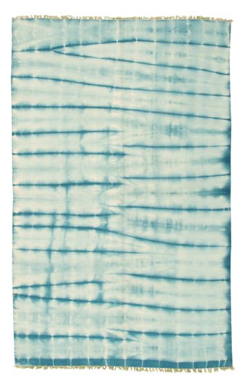 Turkish Color Transition 4'11" x 7'10" Flat-Weave Wool Kilim 