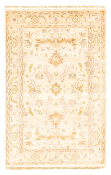 Indian Finest Agra Jaipur 3'8" x 5'9" Hand-knotted Wool Rug 