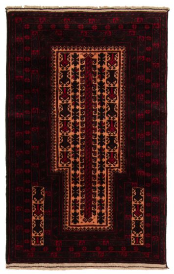 Tapis teimani 2'9" x 4'7" en laine