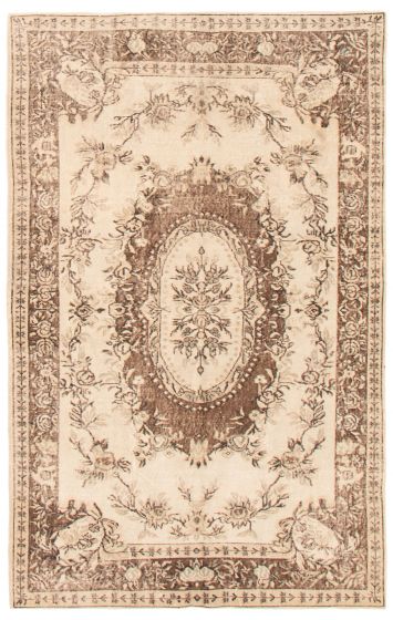 Turkish Antalya Vintage 5'8" x 9'0" Hand-knotted Wool Rug 