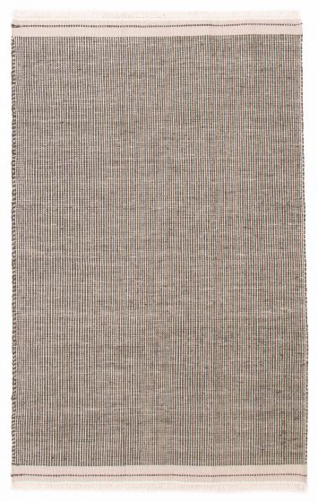 Indian Marrakech 5'3" x 8'2" Flat-Weave Wool Kilim 
