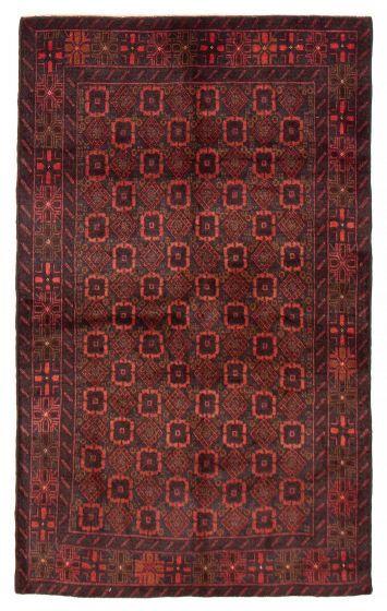 Afghan Teimani 3'9" x 6'4" Hand-knotted Wool Rug 