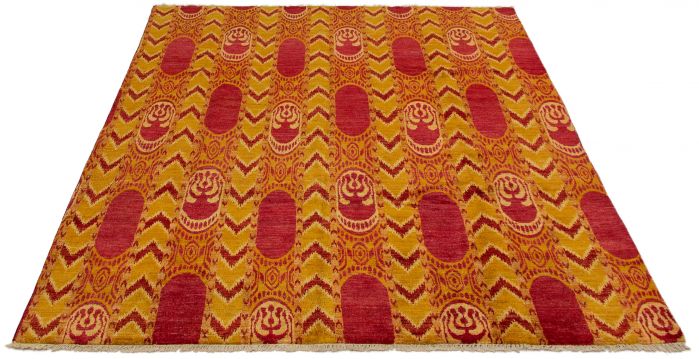 Indian Shalimar 7'9" x 10'1" Hand-knotted Wool Rug 