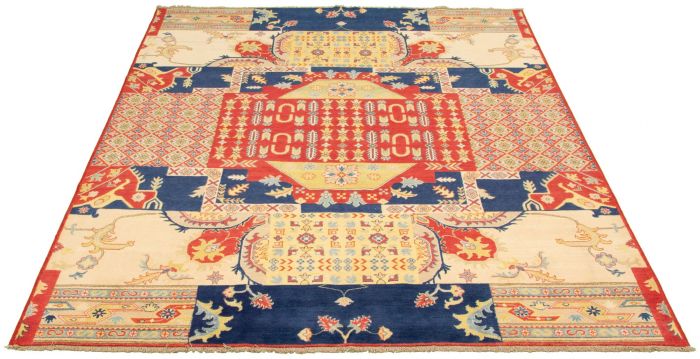 Afghan Finest Ghazni 8'2" x 9'10" Hand-knotted Wool Rug 