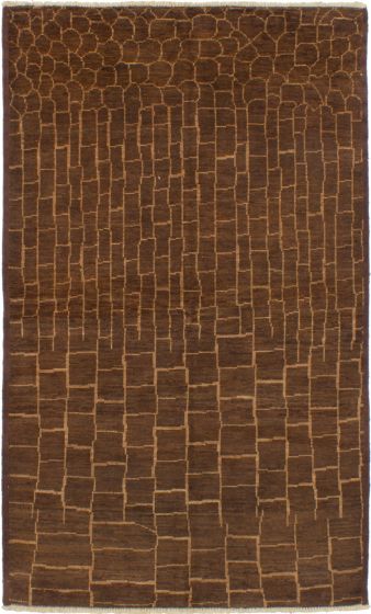 Indian Shalimar 4'9" x 7'10" Hand-knotted Wool Rug 