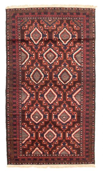 Afghan Bahor 3'8" x 6'3" Hand-knotted Wool Rug 