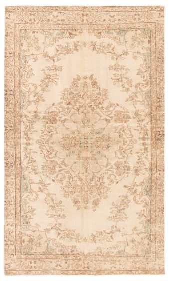 Turkish Antalya Vintage 5'1" x 8'6" Hand-knotted Wool Rug 