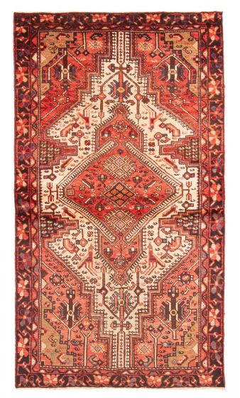 Persian Style 3'11" x 7'4" Hand-knotted Wool Rug 