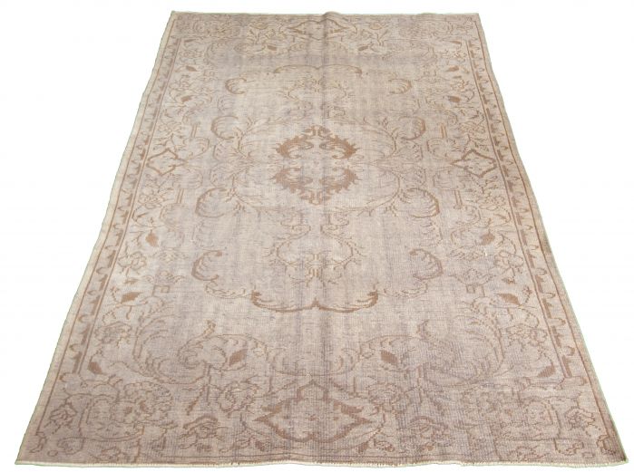 Turkish Antalya Vintage 6'0" x 9'4" Hand-knotted Wool Rug 