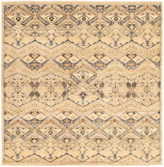 Pakistani Finest Peshawar Ziegler 5'11" x 6'0" Hand-knotted Wool Rug 