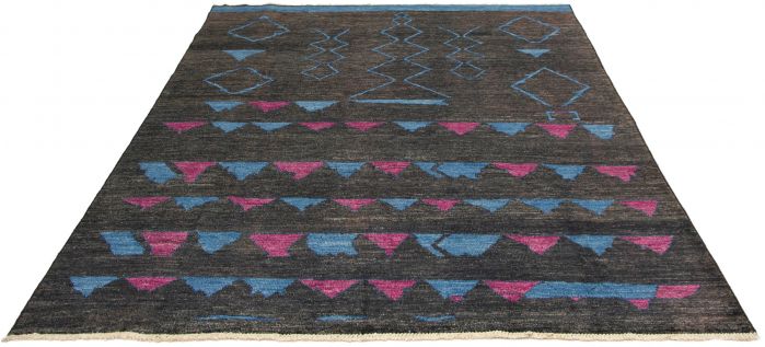 Indian Tangier 9'6" x 12'0" Hand-knotted Wool Rug 