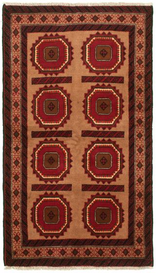 Afghan Rizbaft 3'3" x 6'3" Hand-knotted Wool Rug 
