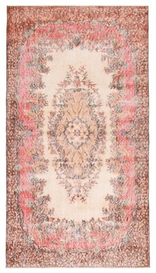 Turkish Antalya Vintage 4'1" x 7'5" Hand-knotted Wool Rug 
