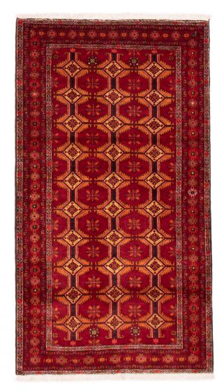 Afghan Royal Baluch 4'2" x 7'7" Hand-knotted Wool Rug 