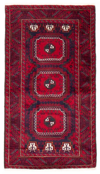 Afghan Royal Baluch 3'4" x 6'0" Hand-knotted Wool Rug 