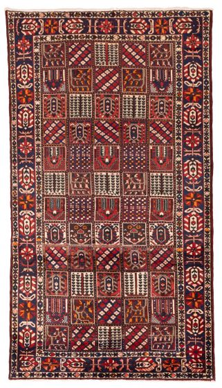 Persian Style 5'2" x 9'7" Hand-knotted Wool Rug 