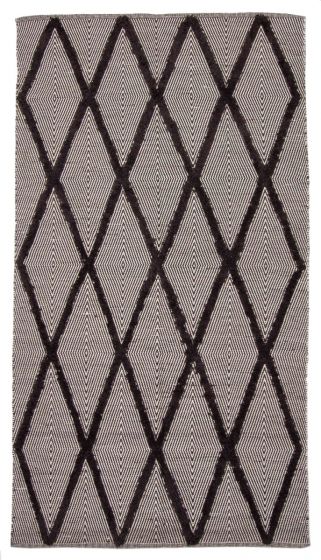 Indian Nevada 4'11" x 8'8" Flat-Weave Wool Kilim 