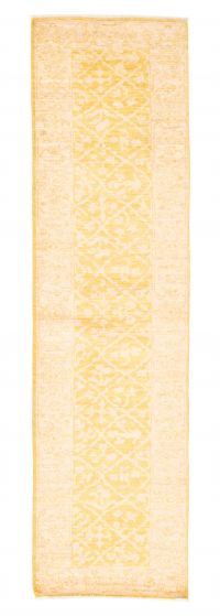 Pakistani Peshawar Oushak 2'8" x 10'0" Hand-knotted Wool Rug 