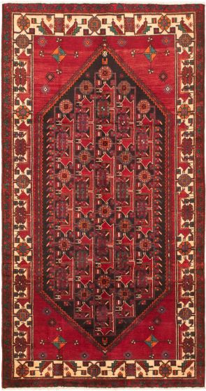 Persian Style 5'3" x 10'0" Hand-knotted Wool Rug 