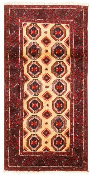 Afghan Teimani 3'3" x 6'6" Hand-knotted Wool Rug 