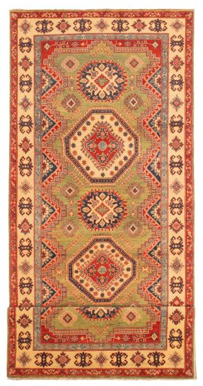 Afghan Finest Ghazni 5'0" x 13'11" Hand-knotted Wool Rug 