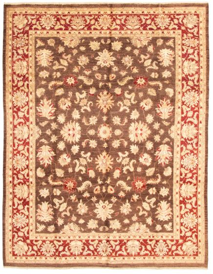 Afghan Chobi Finest 8'11" x 11'8" Hand-knotted Wool Rug 