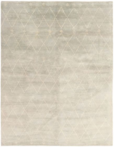 Indian Tangier 9'2" x 12'0" Hand-knotted Wool Rug 