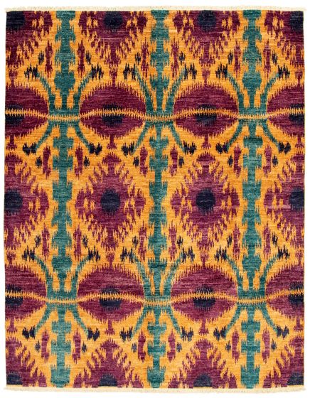 Pakistani Shalimar 7'10" x 10'0" Hand-knotted Wool Rug 
