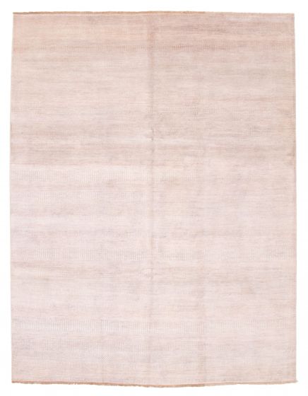 Indian Finest Silk Shadow 8'0" x 10'3" Hand-knotted Viscose & Wool Rug 