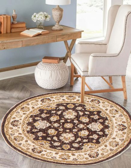 Afghan Chobi Finest 5'1" x 5'1" Hand-knotted Wool Rug 