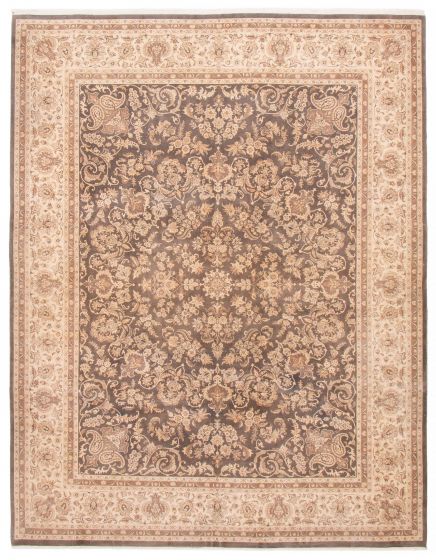 Turkish Antalya Vintage 8'11" x 11'10" Hand-knotted Wool Rug 