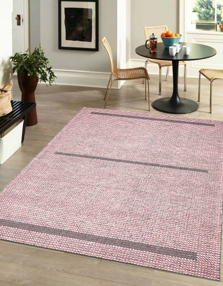Indian Sienna 5'0" x 8'1" Braid weave Wool Rug 
