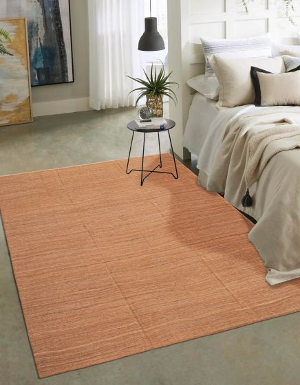 Turkish Ankara 10'4" x 12'0" Flat-Weave Wool Kilim 